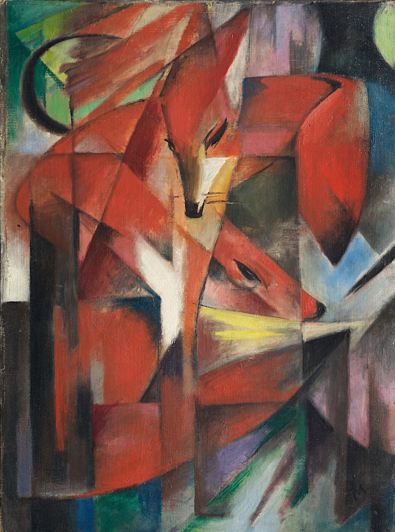 The Foxes by Franz Marc